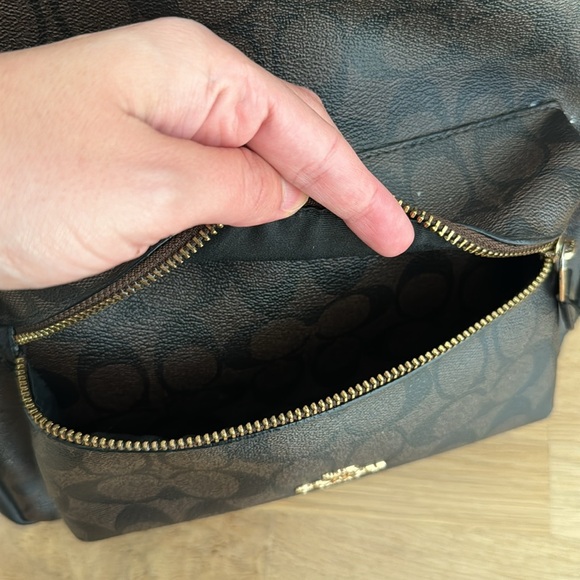 COACH mini Charlie Backpack - Signature Black and Brown - Picture 7 of 7